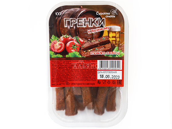 Сурские гренки Томат спайси (100 гр) в Павловском Посаде