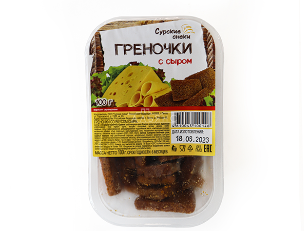 Сурские гренки со вкусом Сыра (100 гр) в Павловском Посаде
