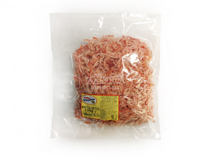 Щечки судака вяленые (500 гр): Кальмар стружка со вкусом краба (розовая)
