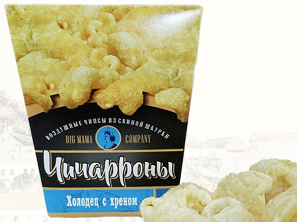 Чичарроны со вкусом холодца и хрена в Павловском Посаде