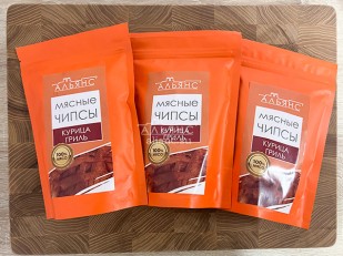 Мясо (АЛЬЯНС) вяленое курица с апельсином (500гр): Мясо (АЛЬЯНС) вяленое курица 