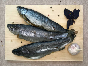 Индейка вяленая (строганина): Форель радужная вяленая