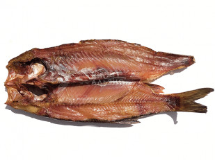 Деревенские гренки с холодцом и хреном: Язь (бабочка) холодного копчения