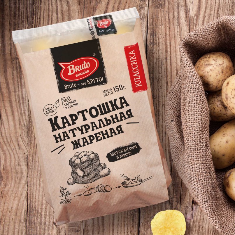 Картофель «Бруто» с солью 130 гр. в Павловском Посаде