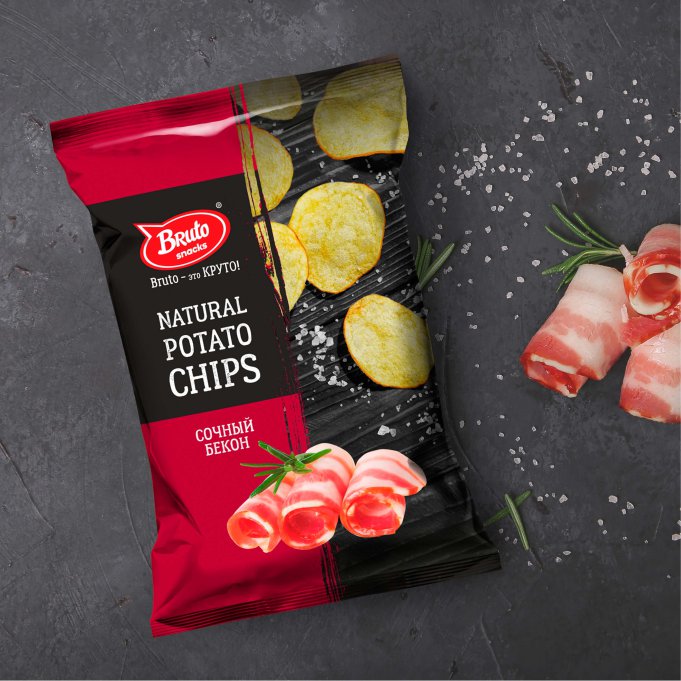 Картофель «Бруто» со вкусом бекона 70 гр. в Павловском Посаде