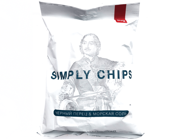 Картофельные чипсы "Simple chips" Морская соль и черный перец 80 гр. в Павловском Посаде